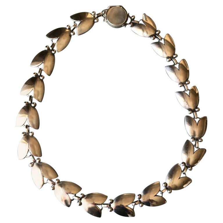 Neilsen tulip necklace 1930 for Jensen